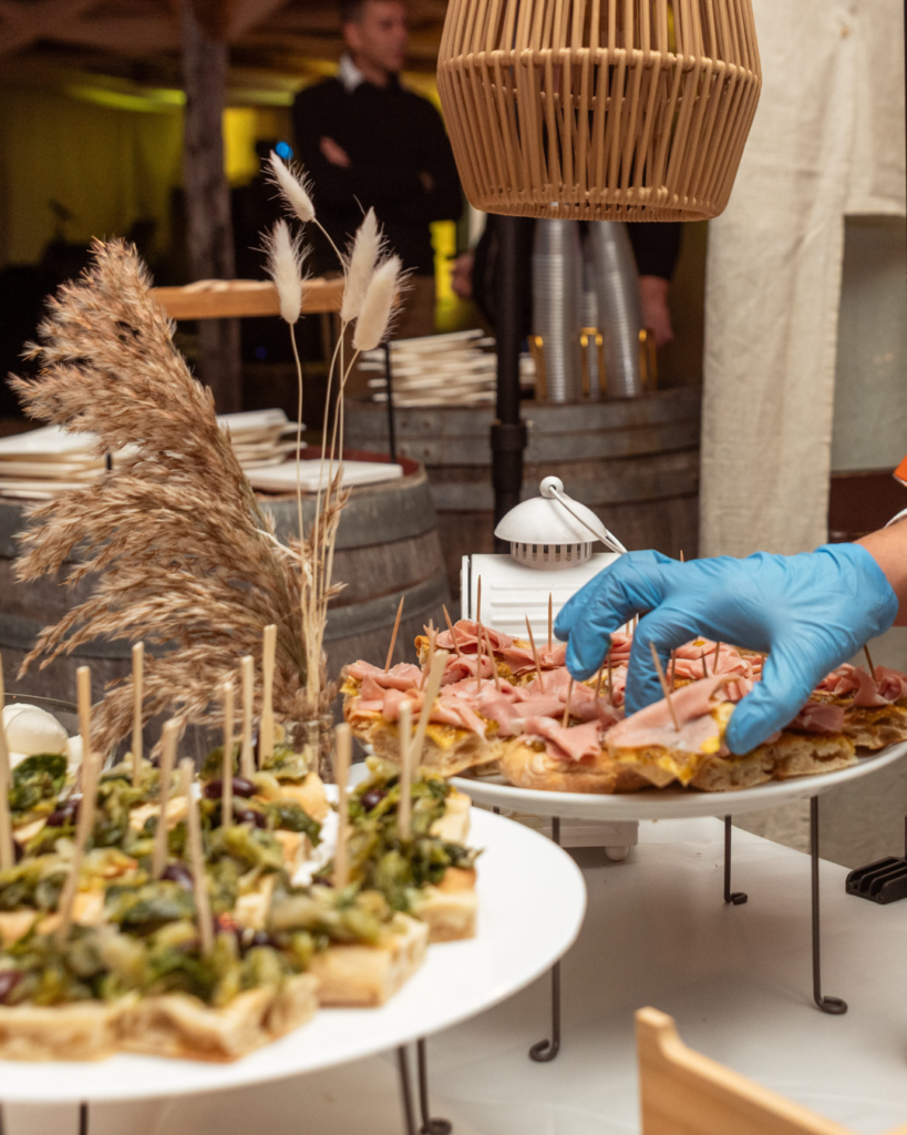 Buffet di finger food per evento nel Cilento